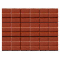  Брусчатка Выбор Прямоугольник 2.П.4 40 мм. Красный: внешний вид